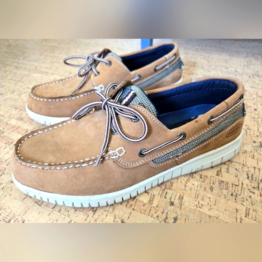 Men's Maui Surf tan loafers boat shoes